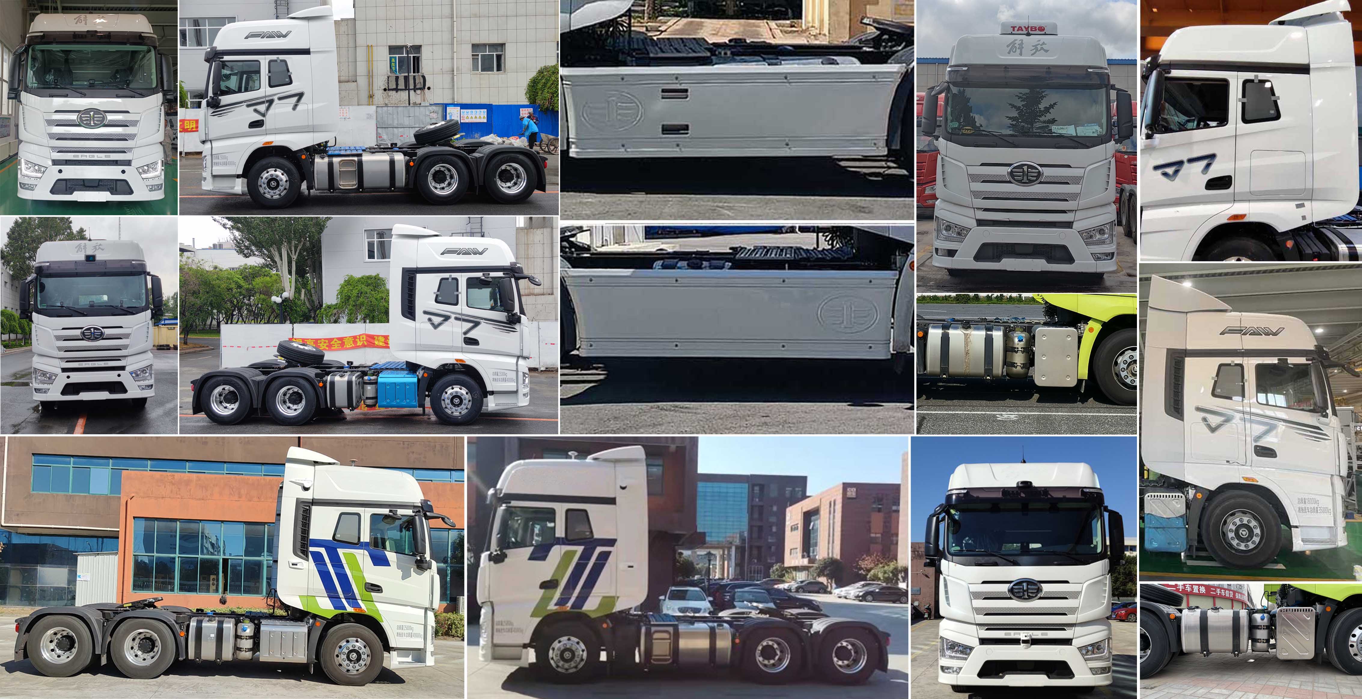 CA4250P77K25T1E6 解放牌564马力后双桥,后八轮柴油国六平头柴油半挂牵引汽车图片