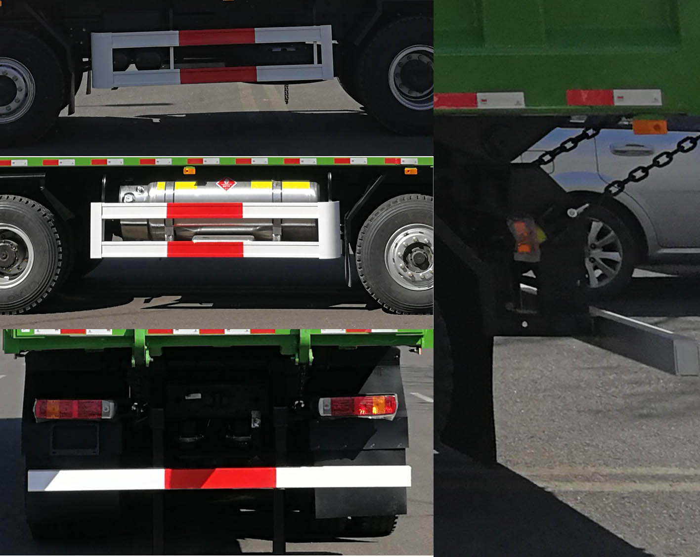 CA3310P27K15L5T4NE6A80 解放牌460马力前四后八LNG8.8米国六平头天然气自卸汽车图片