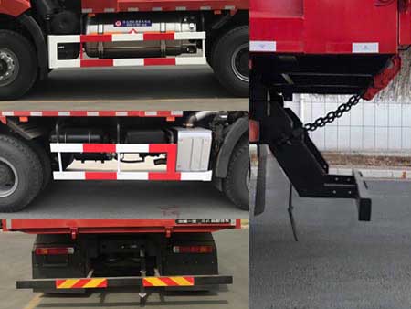 CA3250P66M29LT1E6 解放牌430马力后双桥,后八轮LNG6米国六平头天然气自卸汽车图片