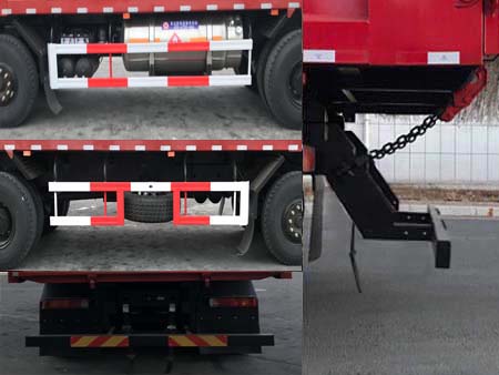 CA3310P66M25L2T4AE6 解放牌424马力前四后八LNG6.8米国六平头天然气自卸汽车图片