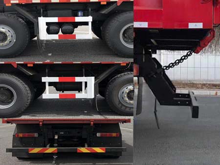 CA3310P66M25L0T4AE6 解放牌424马力前四后八LNG5.8米国六平头天然气自卸汽车图片