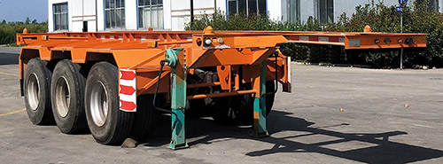 金多利牌8.5米35.6吨3轴集装箱运输半挂车(KDL9402TJZ)