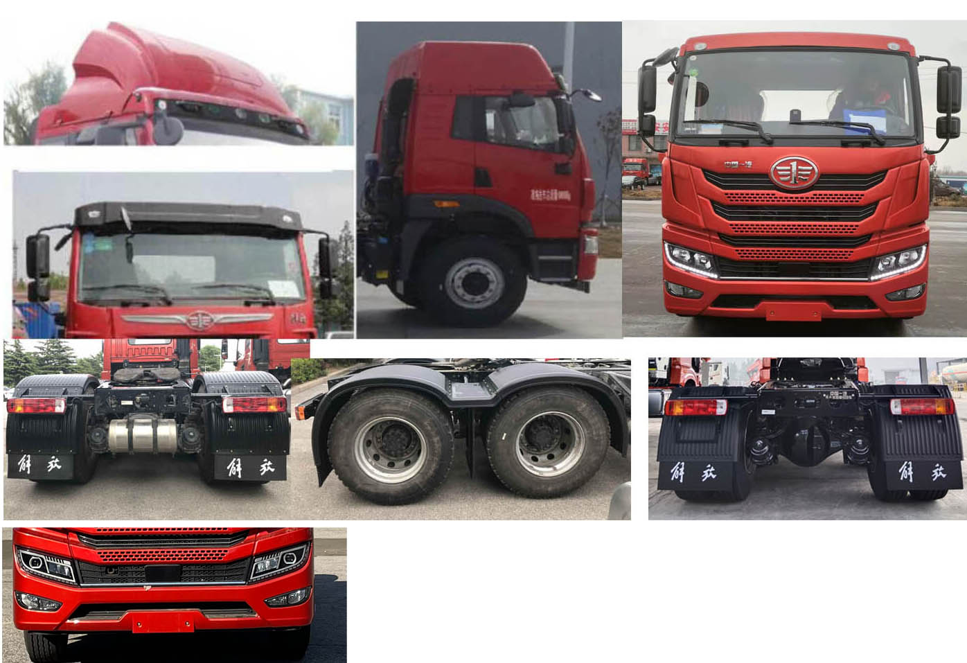 CA4250P1K15T1E6A80 解放牌400马力后双桥,后八轮柴油国六平头柴油牵引车图片