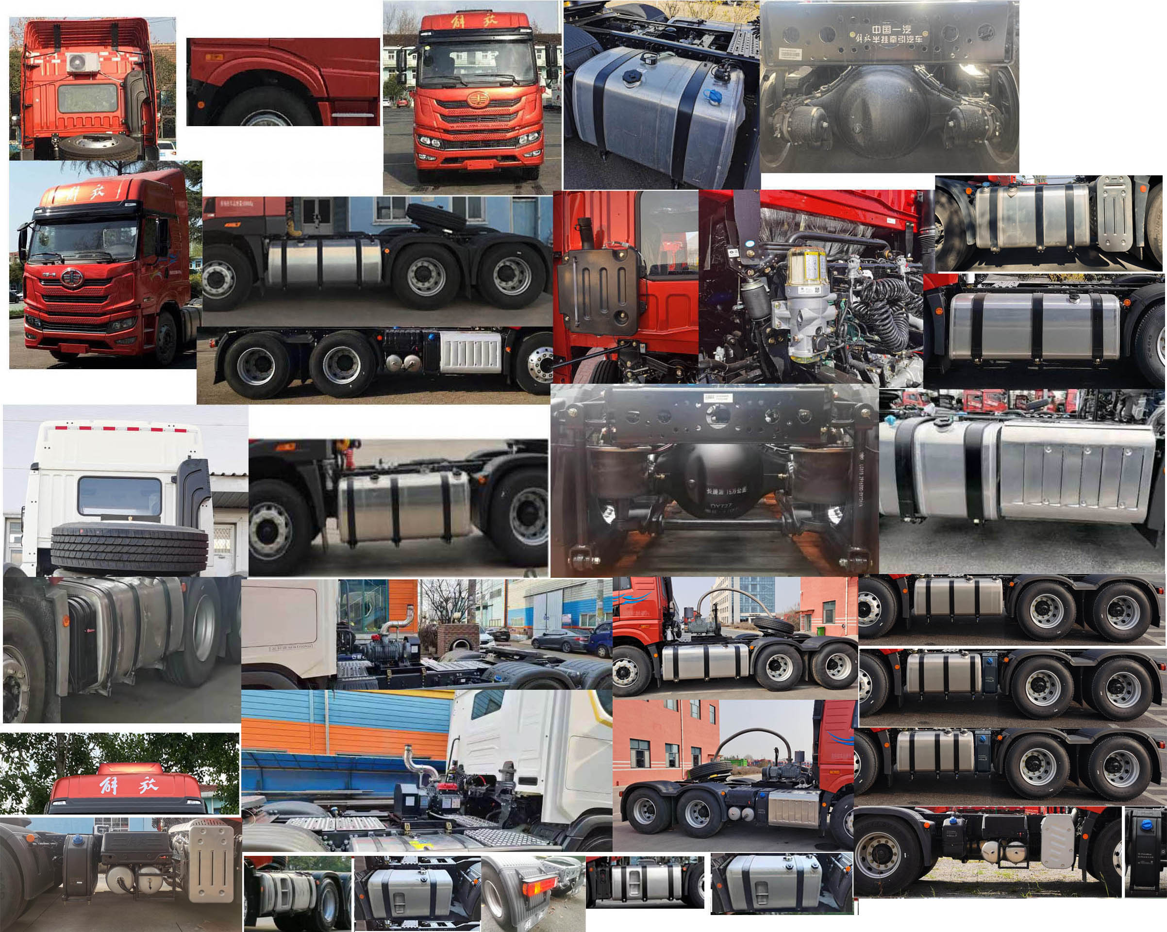 CA4250P1K15T1E6A80 解放牌400马力后双桥,后八轮柴油国六平头柴油牵引车图片