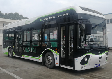 蜀都牌CDK6110CFCEV1燃料电池低入口城市客车图片