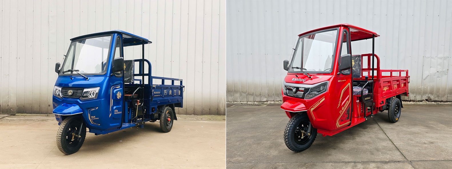WH150ZH-18 万虎牌149CC汽油前鼓式后鼓式正三轮摩托车图片