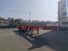 危险品罐箱骨架运输半挂车