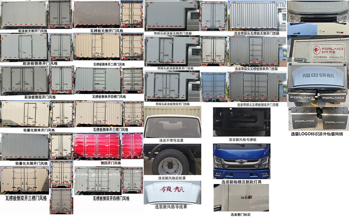 福田牌BJ5045XXY8ABA-29厢式运输车公告图片