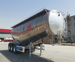 铝合金中密度粉粒物料运输半挂车