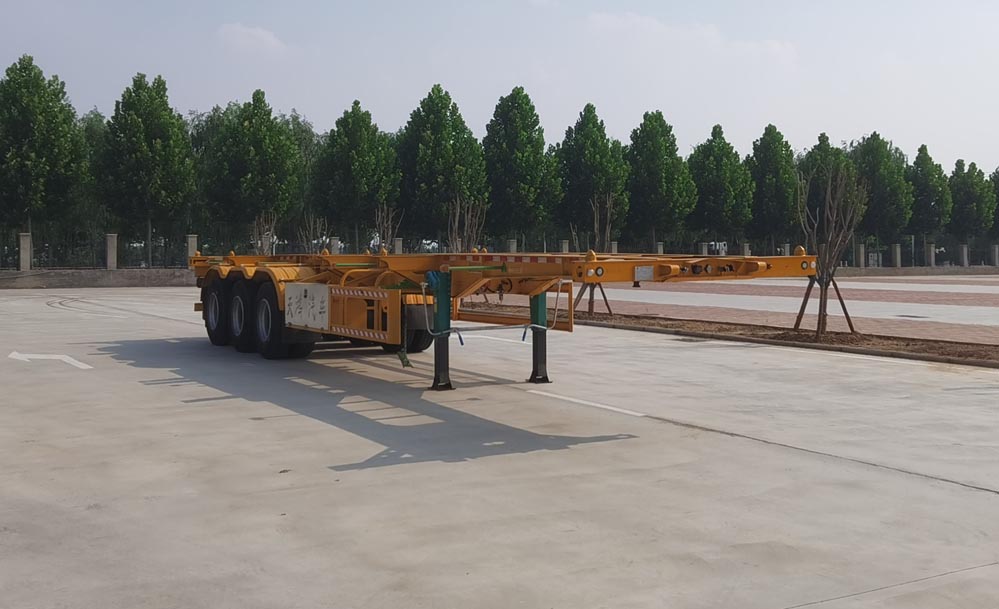 华梁天鸿牌13米35吨3轴集装箱运输半挂车(LJN9400TJZ)