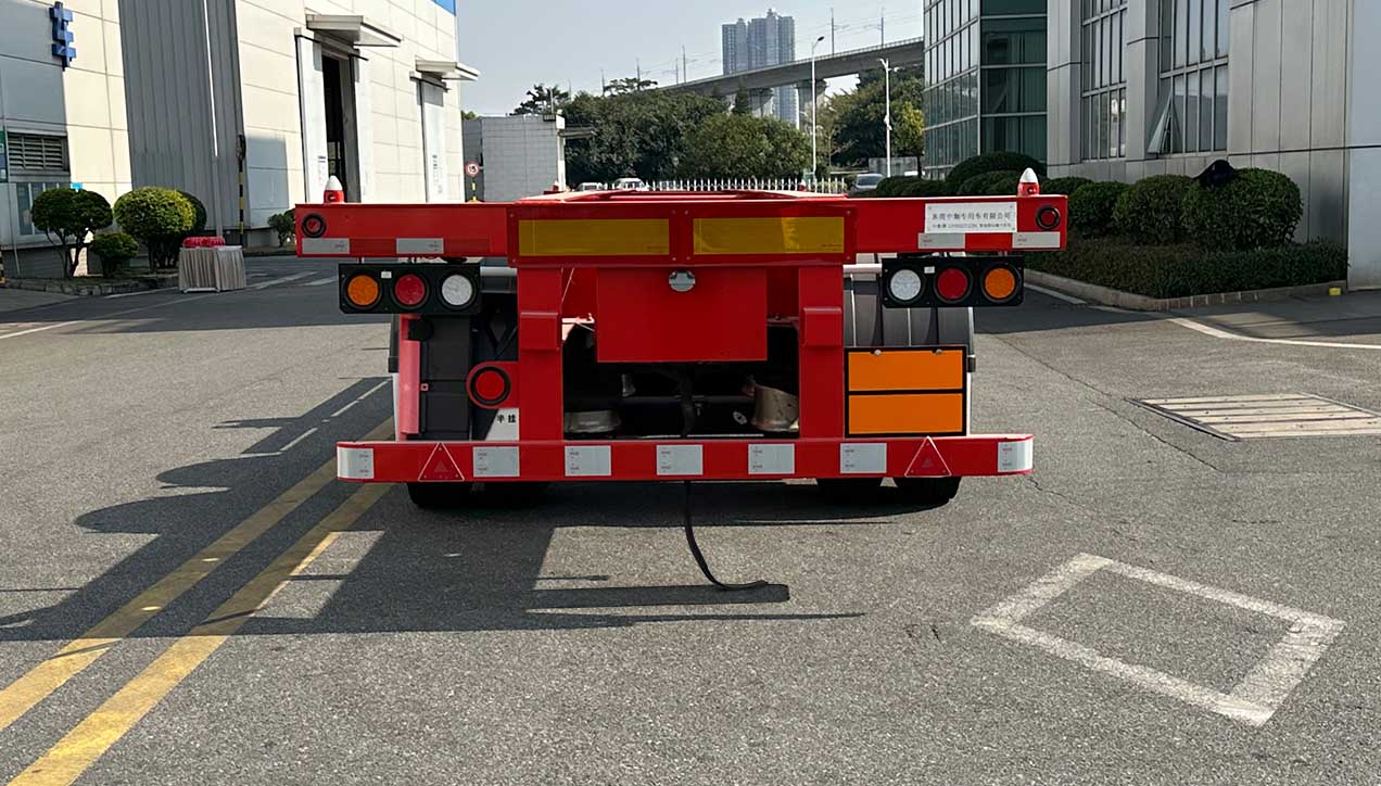中集牌ZJV9351TWYDG危险品罐箱骨架运输半挂车公告图片