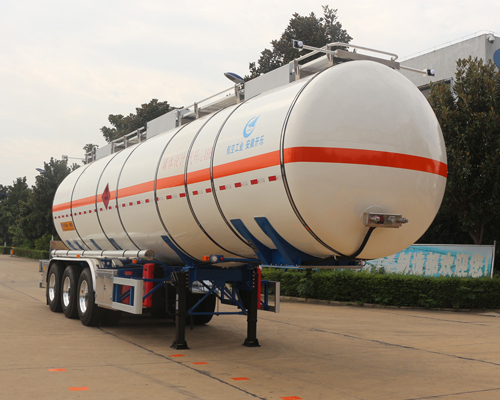 开乐牌11.5米32.5吨3轴易燃液体罐式运输半挂车(AKL9400GRY38)