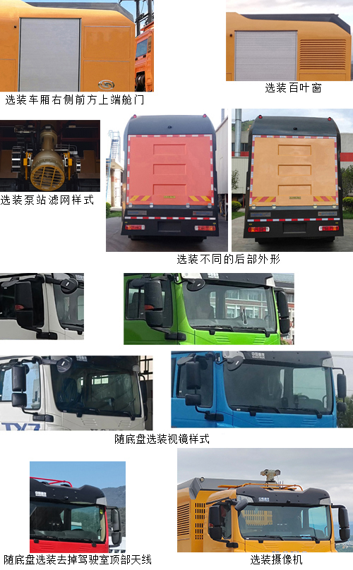 龙吸水牌FLG5200TPS87Z大流量排水抢险车公告图片