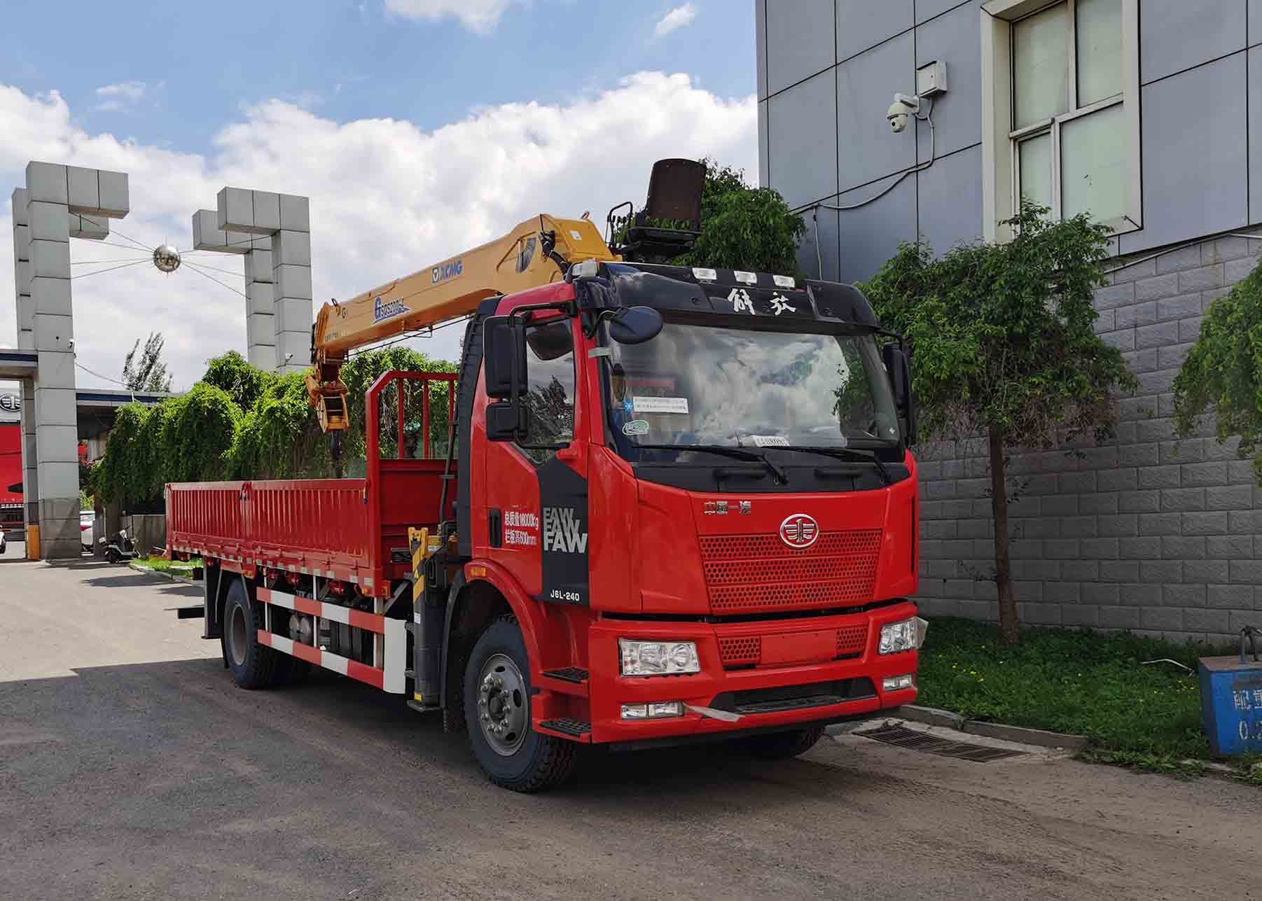 龙帝牌CSL5180JSQE6B随车起重运输车