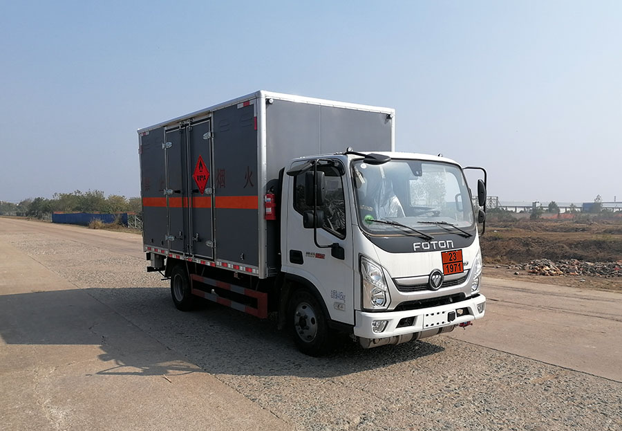 大力牌DLQ5043XRQBJ6易燃气体厢式运输车