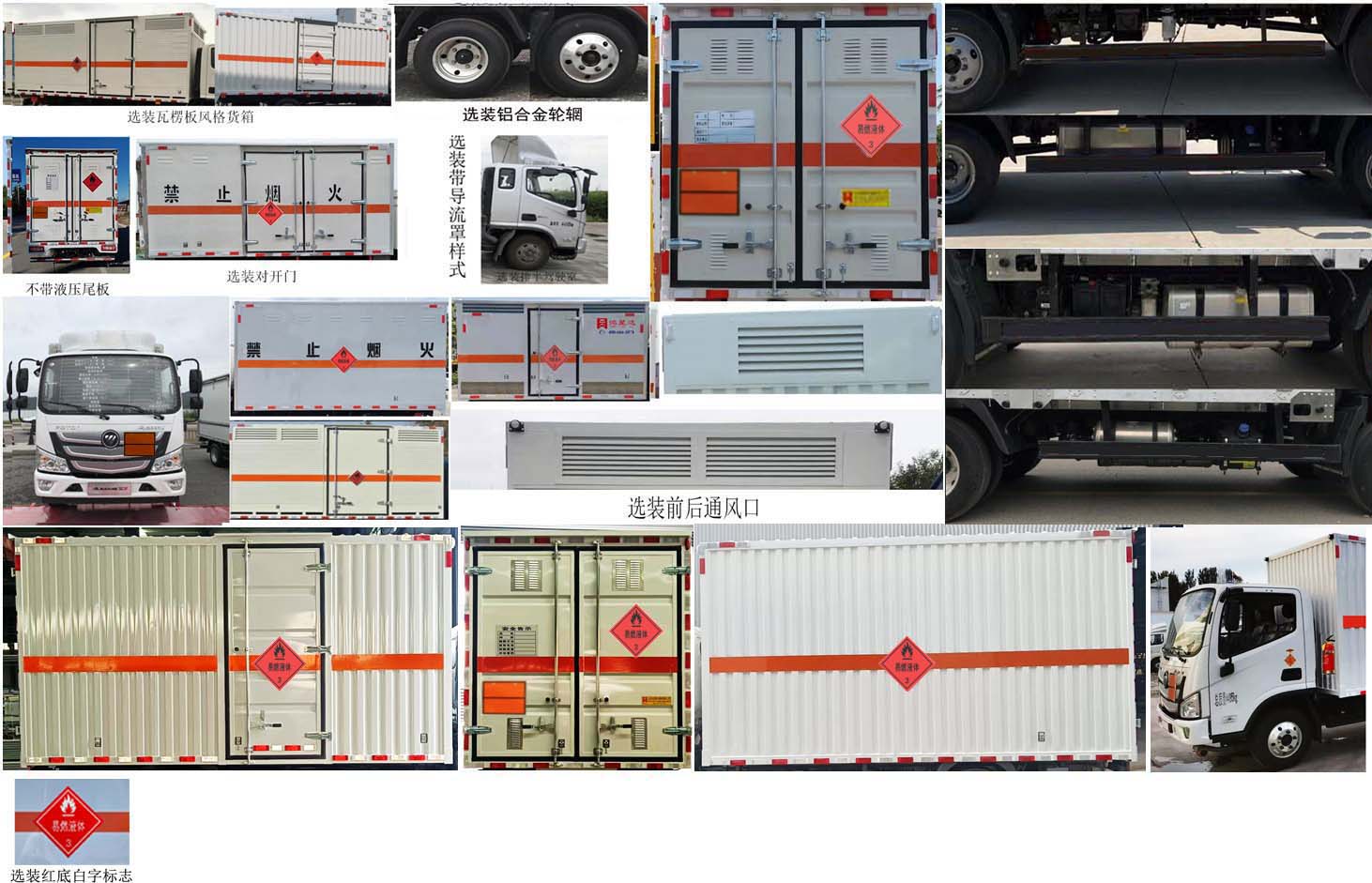 鴻星達(dá)牌SJR5041XRY-6易燃液體廂式運輸車公告圖片