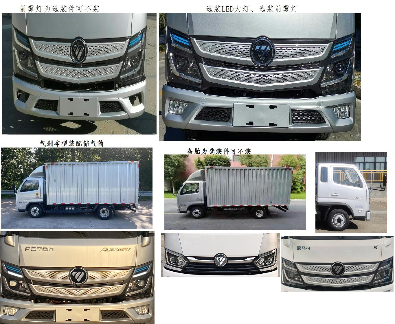 福田牌BJ5044XXY-3A厢式运输车公告图片