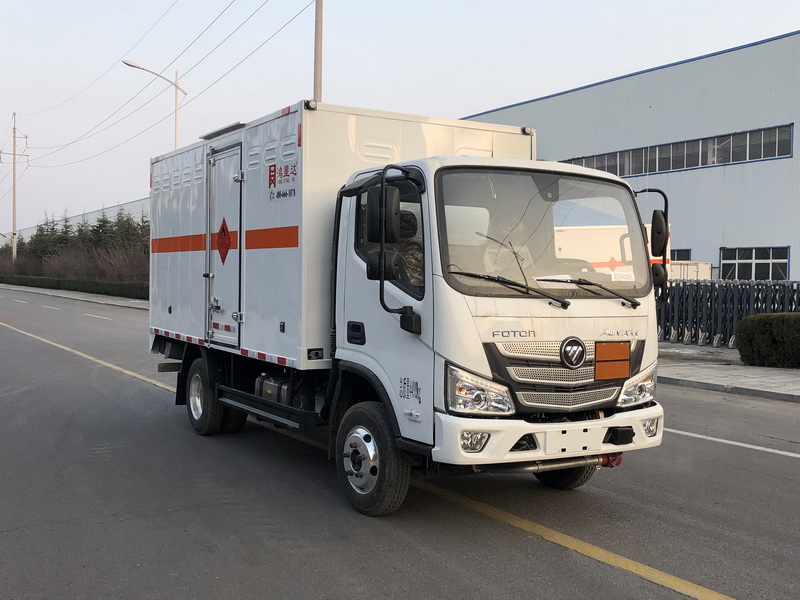 鸿星达牌SJR5044XRQ-6易燃气体厢式运输车