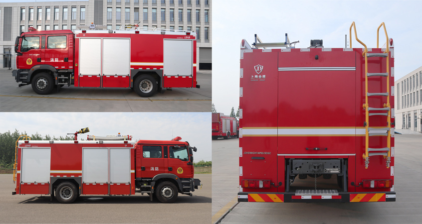 金盛盾牌JDX5180GXFAP60/SD6壓縮空氣泡沫消防車公告圖片