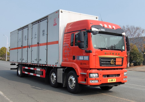 专力牌ZLC5266XFWZ6腐蚀性物品厢式运输车
