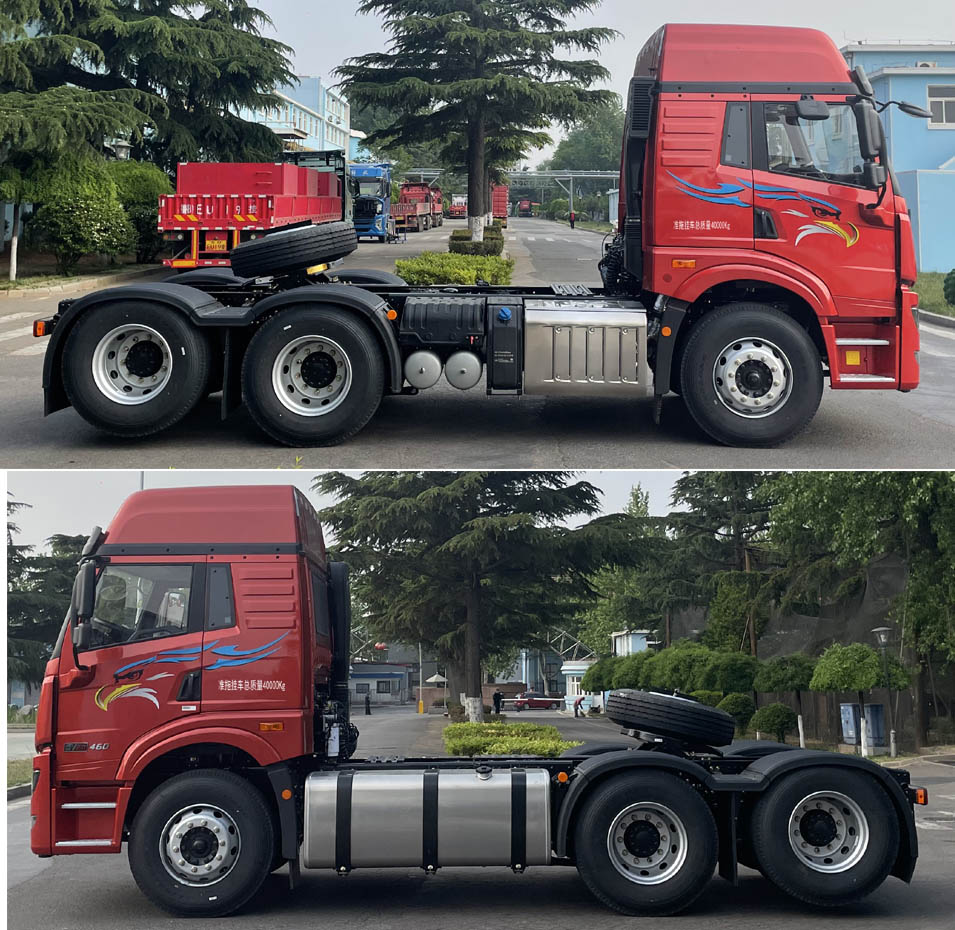 CA4257P1K15T1E6A80 解放牌460马力后双桥,后八轮柴油国六牵引汽车图片