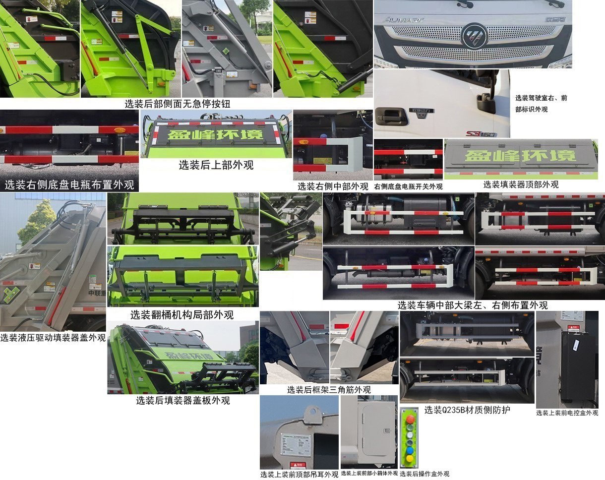 中聯(lián)牌ZBH5080ZYSBJE6壓縮式垃圾車公告圖片