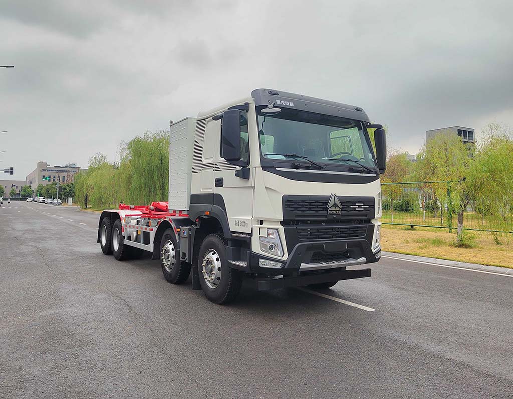 中汽牌ZQZ5311ZXXBEVZZ純電動(dòng)車廂可卸式垃圾車公告圖片