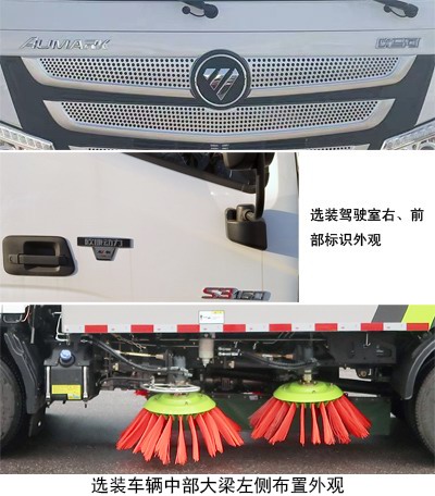 中聯(lián)牌ZBH5083TSLBJE6掃路車公告圖片