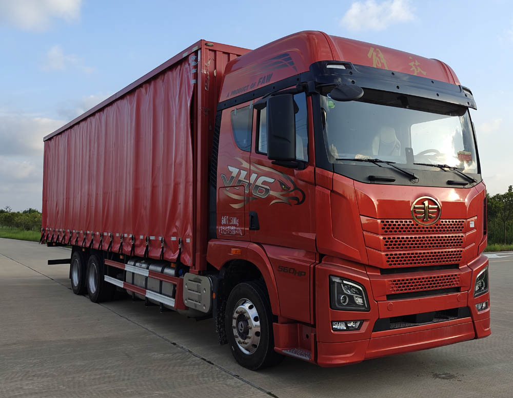 解放牌CA5252XXYP25K2L7T1E6A80廂式運輸車公告圖片