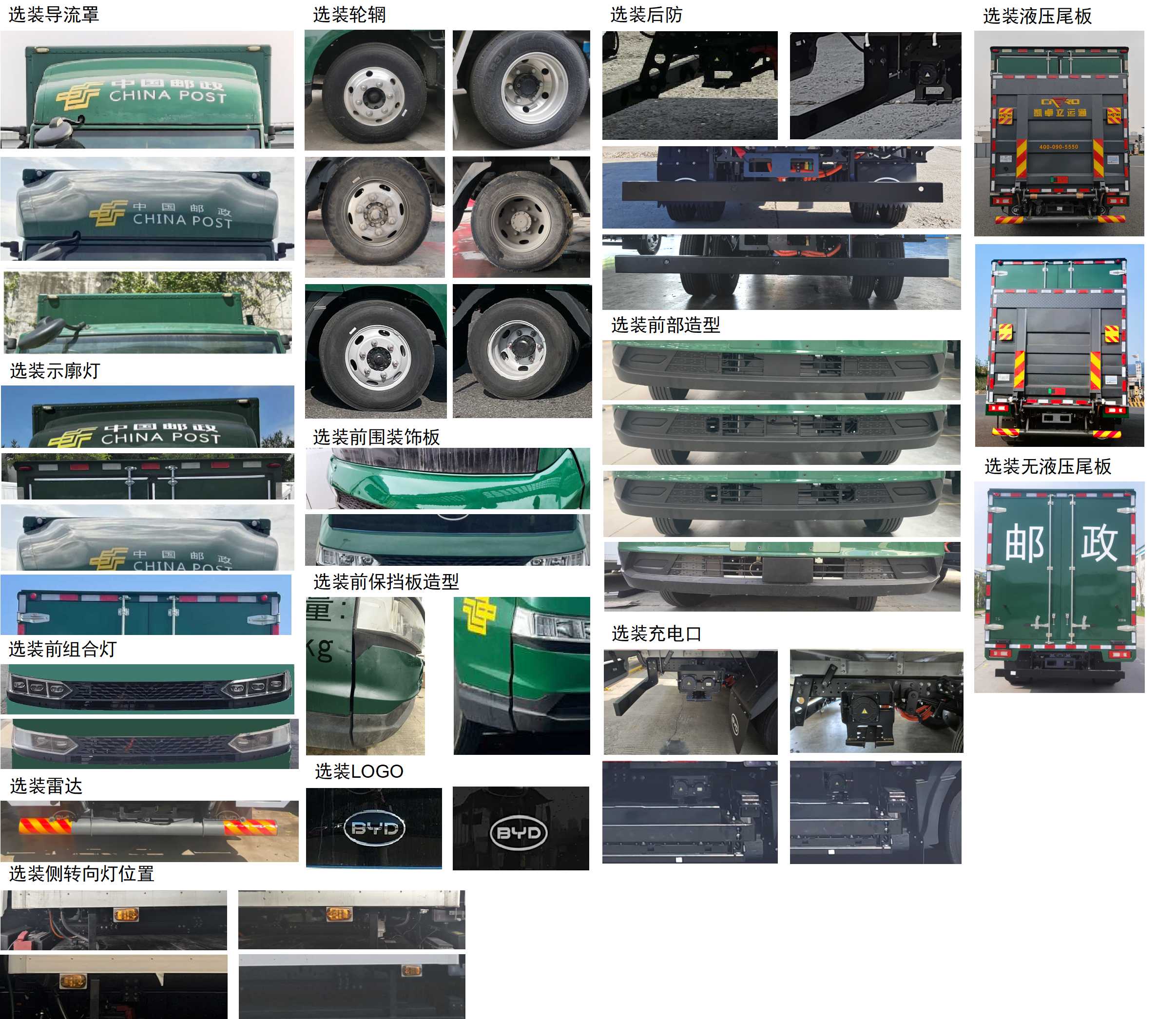 比亞迪牌BYD5040XYZBEV1純電動(dòng)郵政車公告圖片