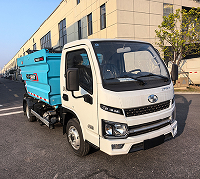 SYS5040ZZZSDBBEV型純電動自裝卸式垃圾車圖片
