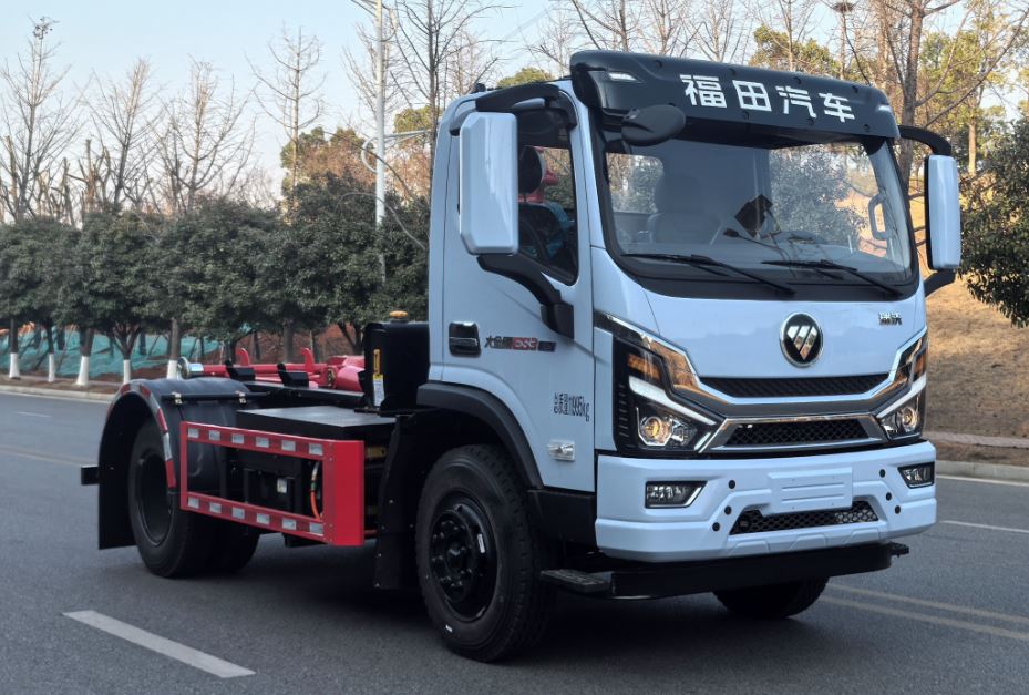 福田牌BJ5123ZXXEV-H1純電動(dòng)車廂可卸式垃圾車公告圖片