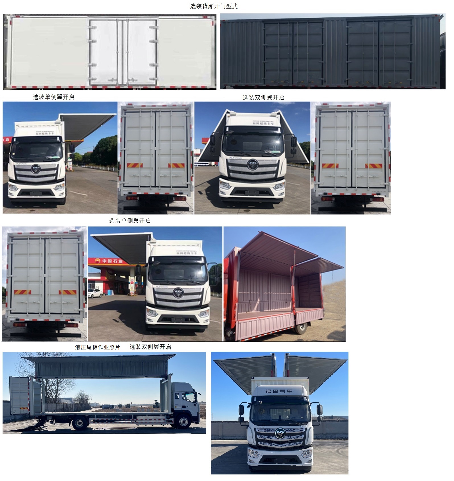 福田牌BJ5186XYKEV6A純電動(dòng)翼開啟廂式貨車公告圖片