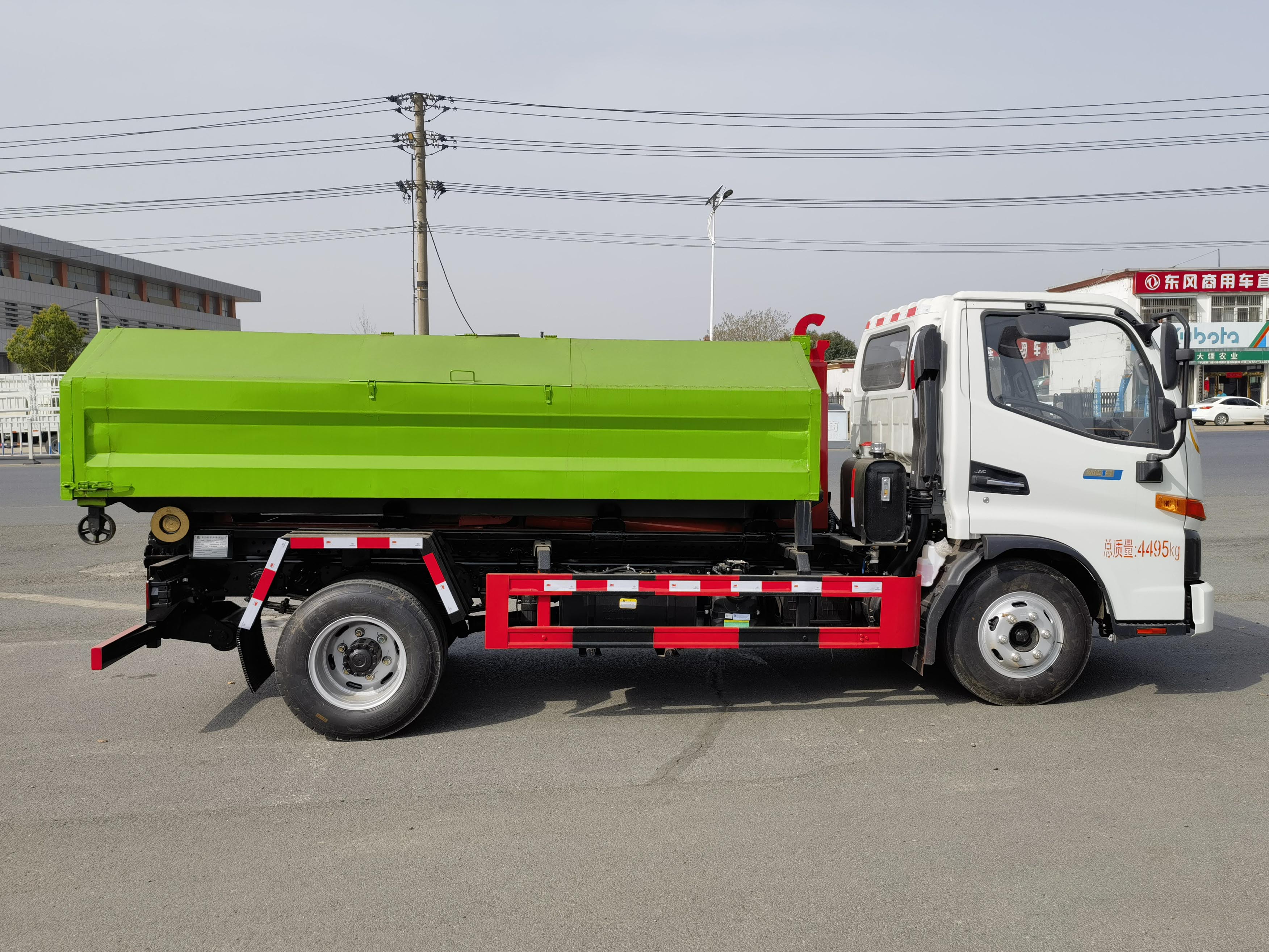 力海通牌HLH5045ZXXHFCPHEV插電式混合動力車廂可卸式垃圾車公告圖片