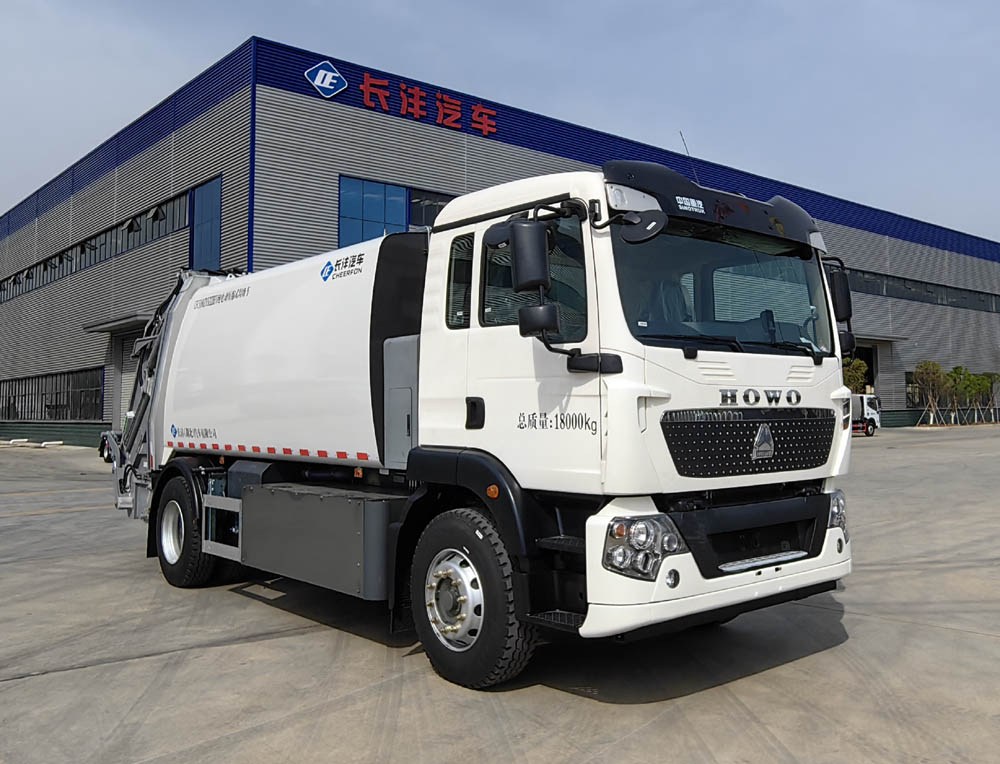 長灃牌CFC5180ZYSZZBEV純電動壓縮式垃圾車公告圖片