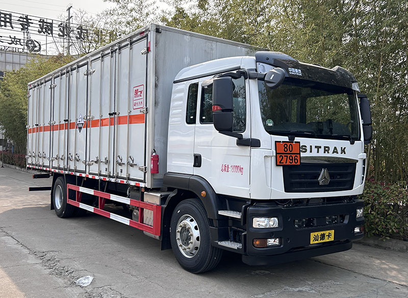 楚飛牌CLQ5180XFW6ZZ腐蝕性物品廂式運(yùn)輸車公告圖片