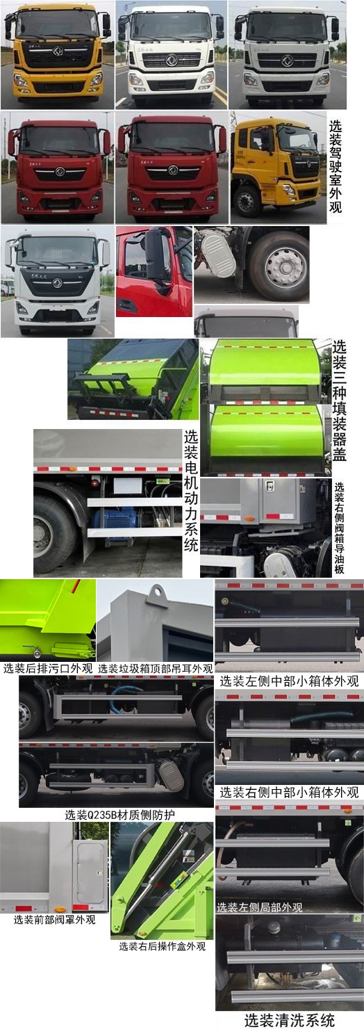 中聯(lián)牌ZBH5250ZYSDFE6壓縮式垃圾車公告圖片