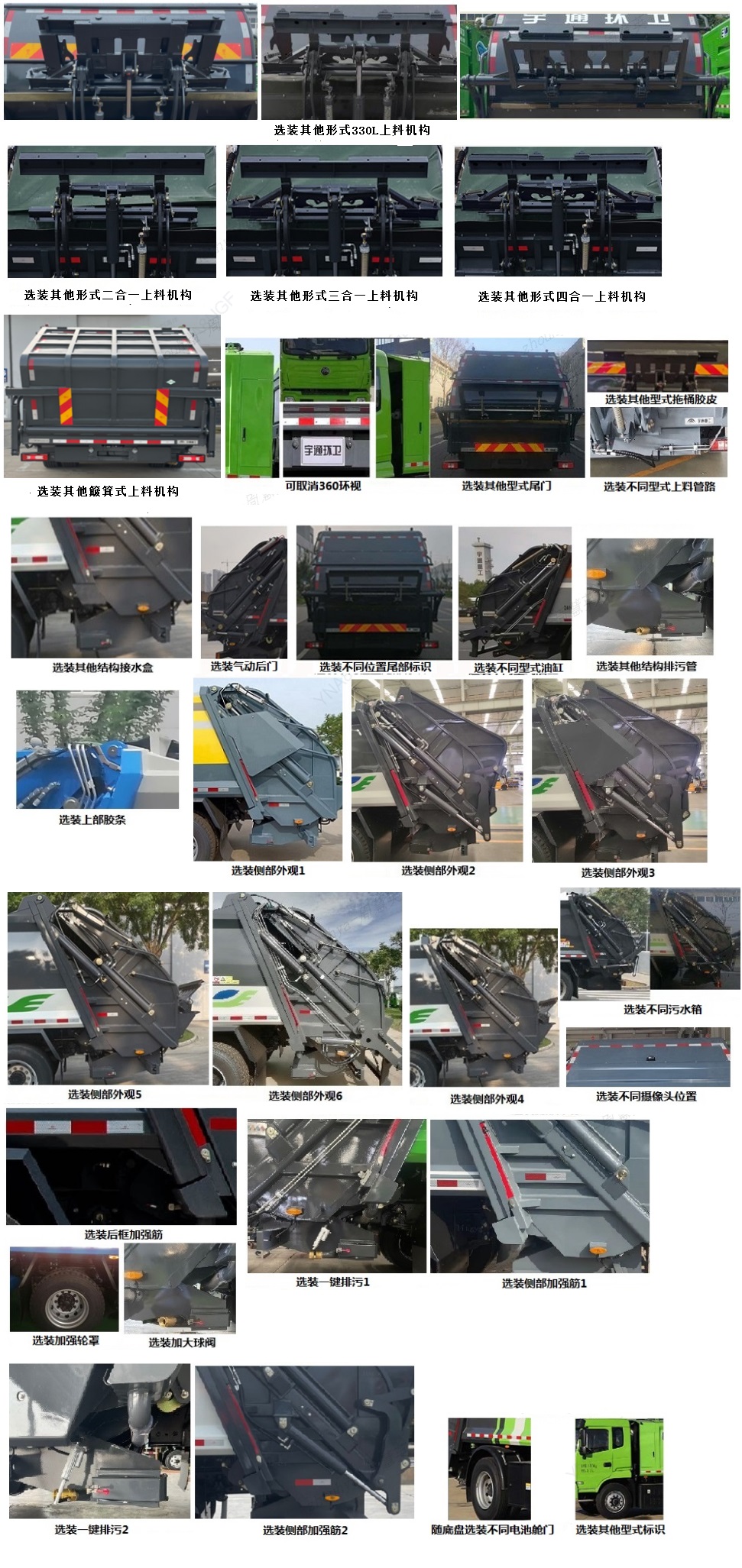 宇通牌YTZ5180ZYSD0BEV純電動壓縮式垃圾車公告圖片