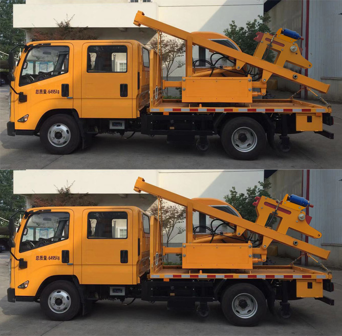 路鑫牌NJJ5062TQX6護(hù)欄搶修車(chē)公告圖片