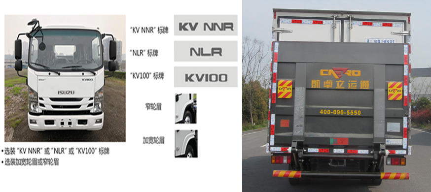 飛球牌ZJL5073XLCQ6冷藏車公告圖片