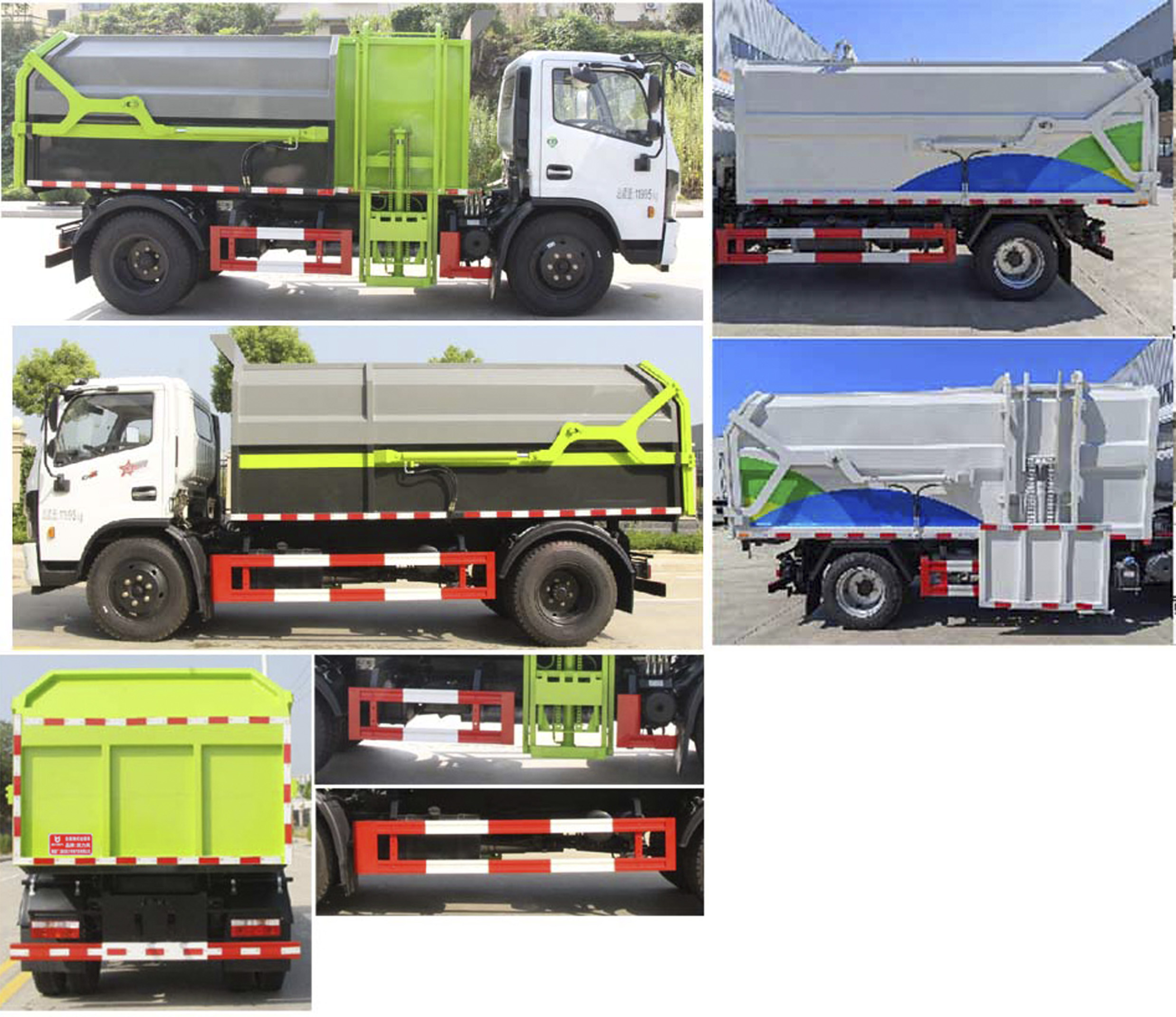 凱力風牌KLF5121ZZZE6自裝卸式垃圾車公告圖片