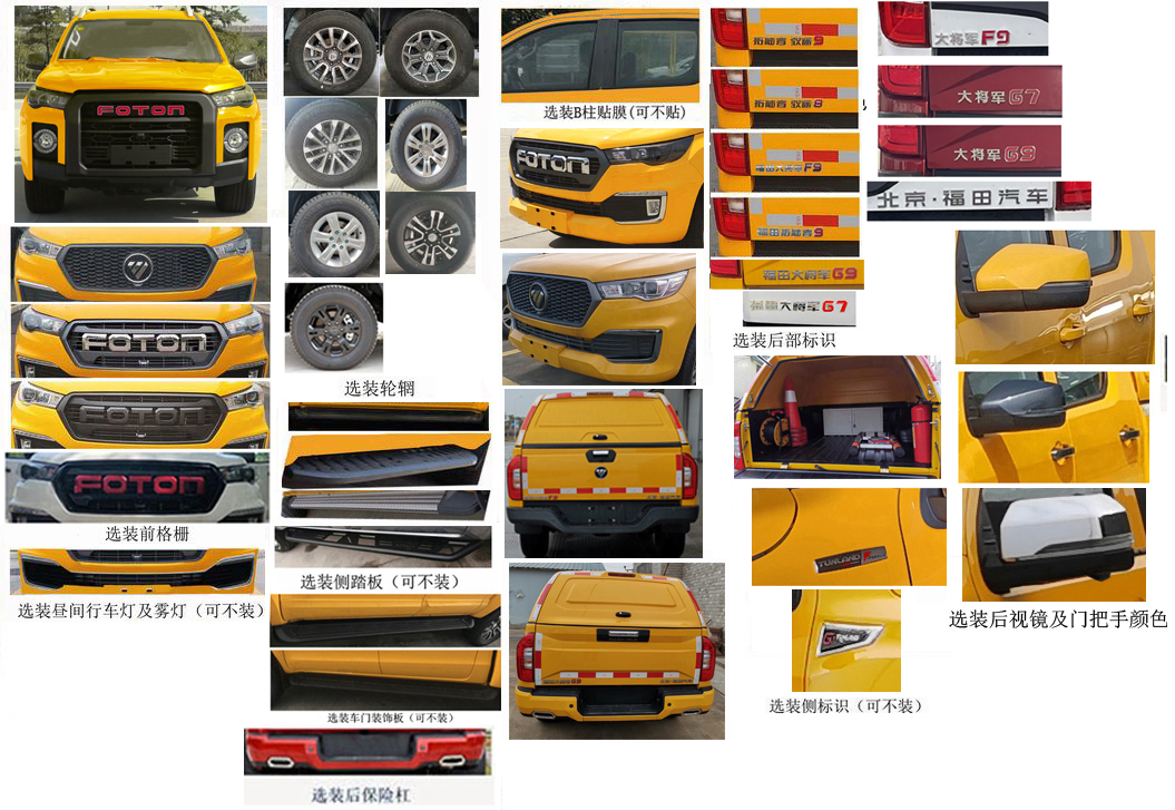 福田牌BJ5037XGC-3A工程車公告圖片