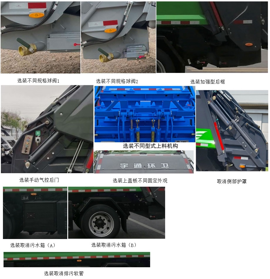 宇通牌YTZ5140ZYSD0BEV純電動(dòng)壓縮式垃圾車公告圖片