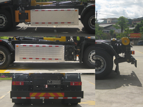 福龍馬牌FLM5181ZXXDFBEV純電動(dòng)車廂可卸式垃圾車公告圖片