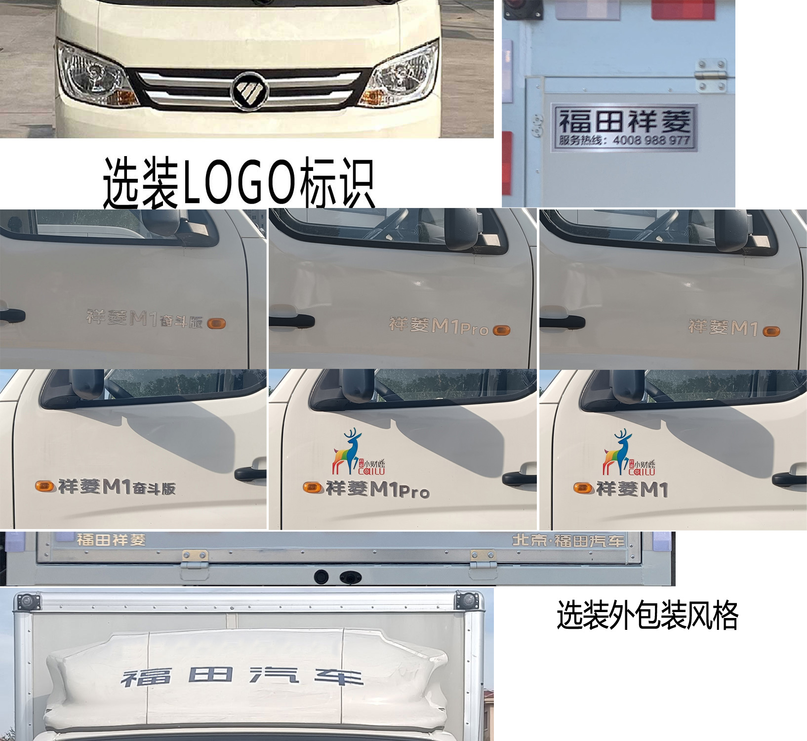 福田牌BJ5031XYK4JV3-17翼開(kāi)啟廂式車(chē)公告圖片