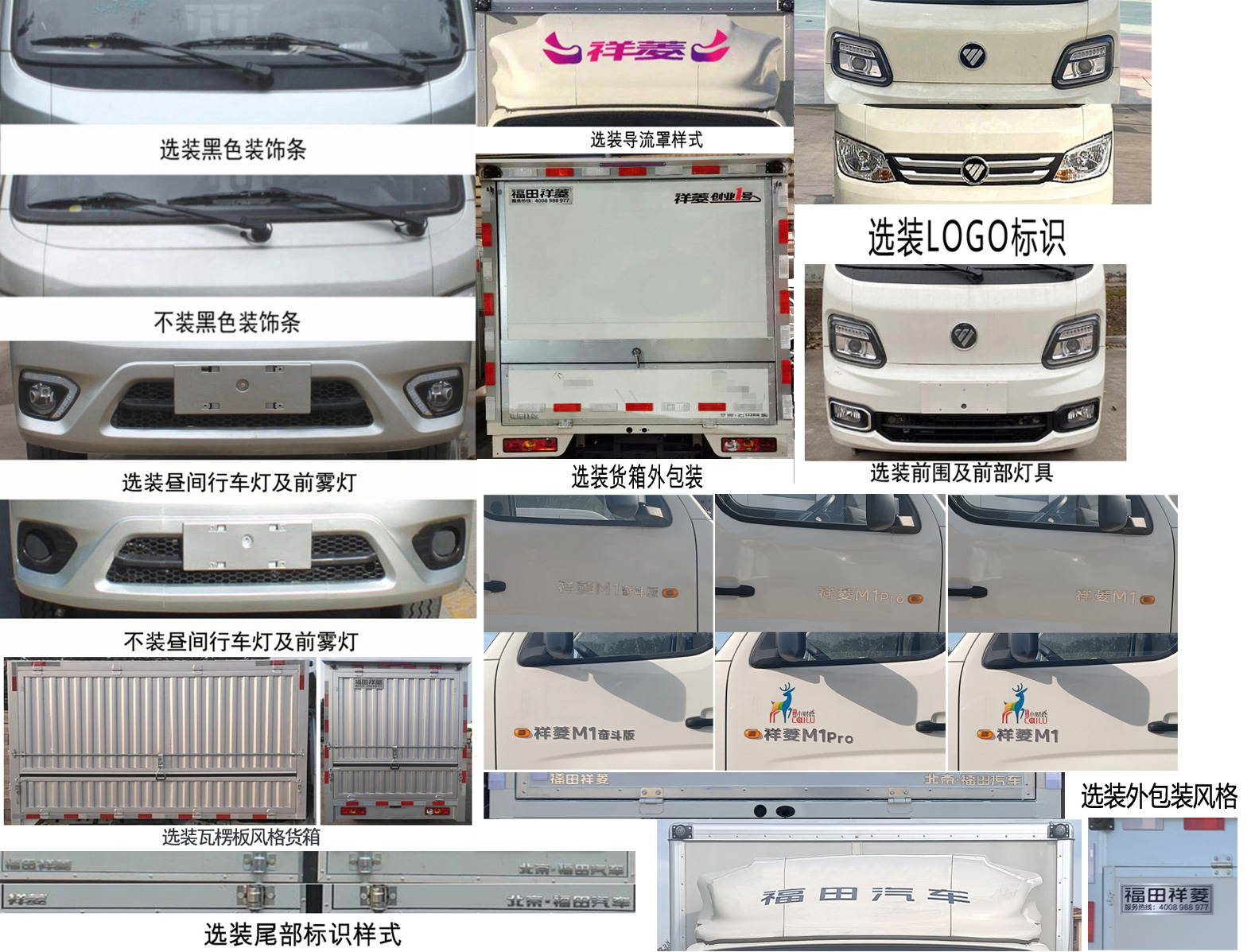 福田牌BJ5021XYK0JV3-13翼開(kāi)啟廂式車公告圖片