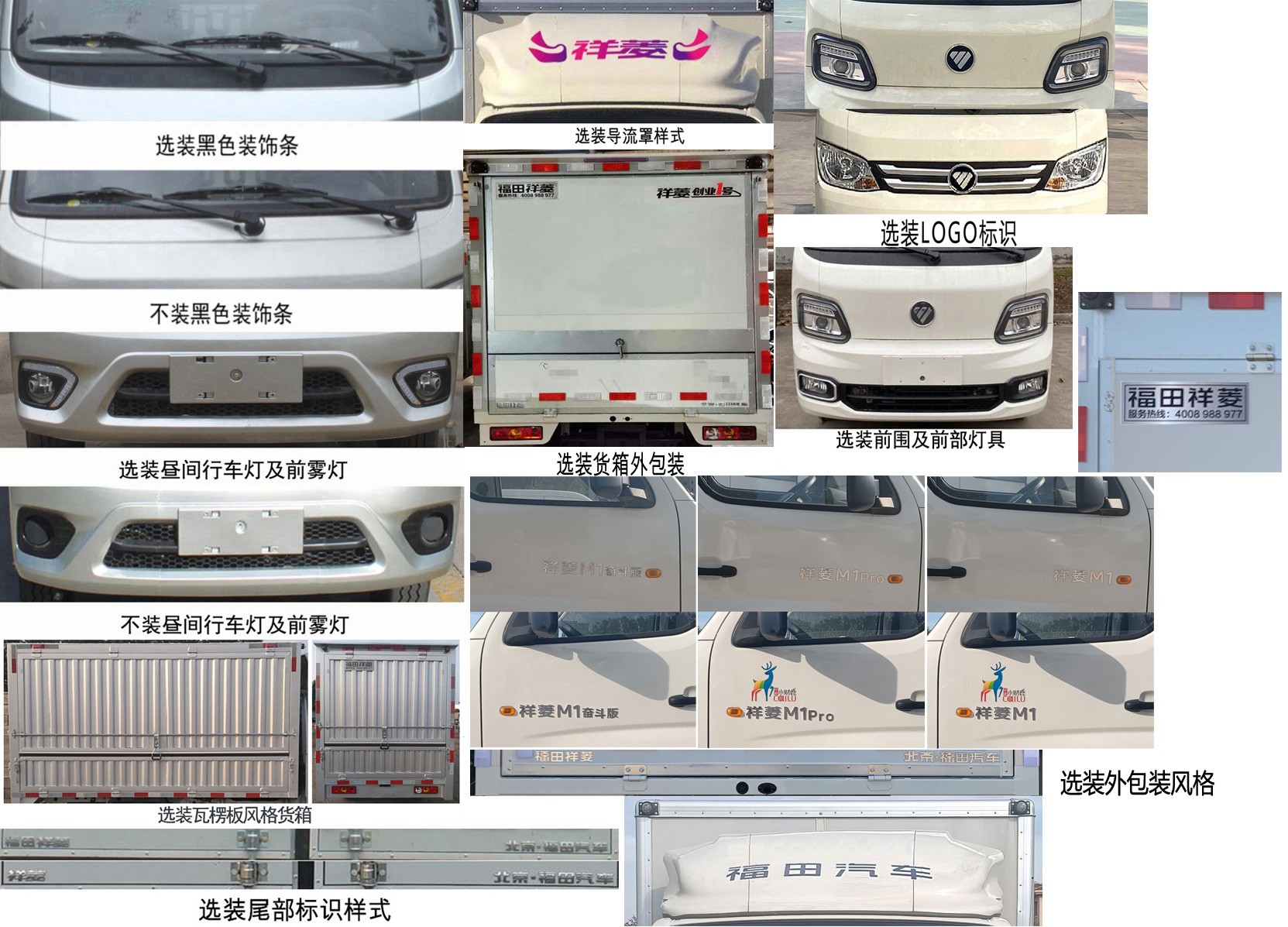 福田牌BJ5021XYK3JV2-12翼開啟廂式車公告圖片