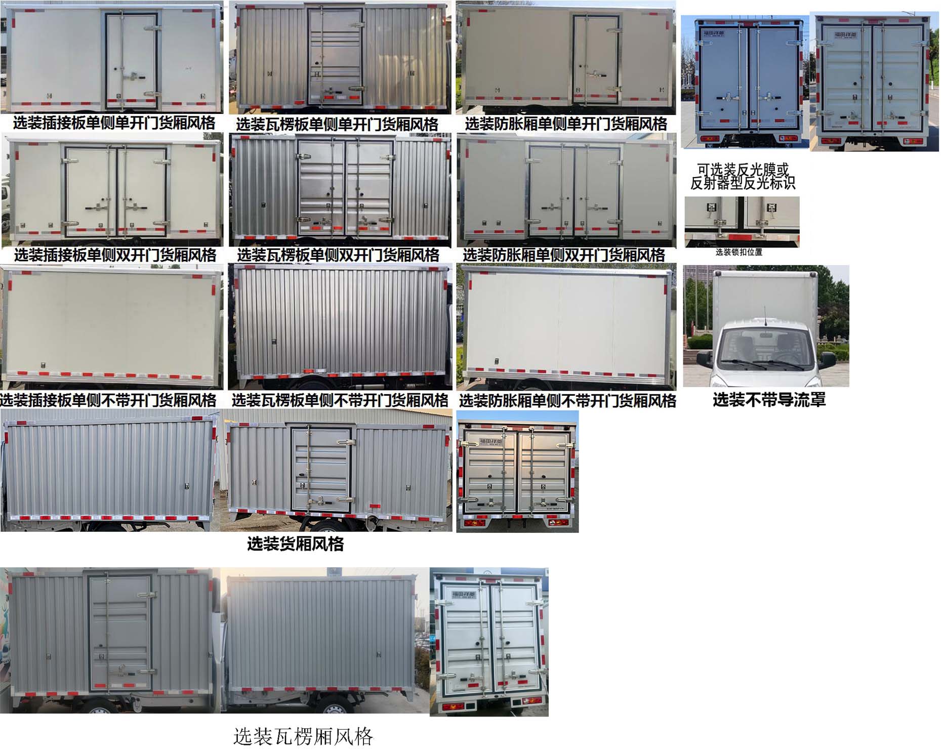 福田牌BJ5020XXY3JV5-12廂式運(yùn)輸車公告圖片