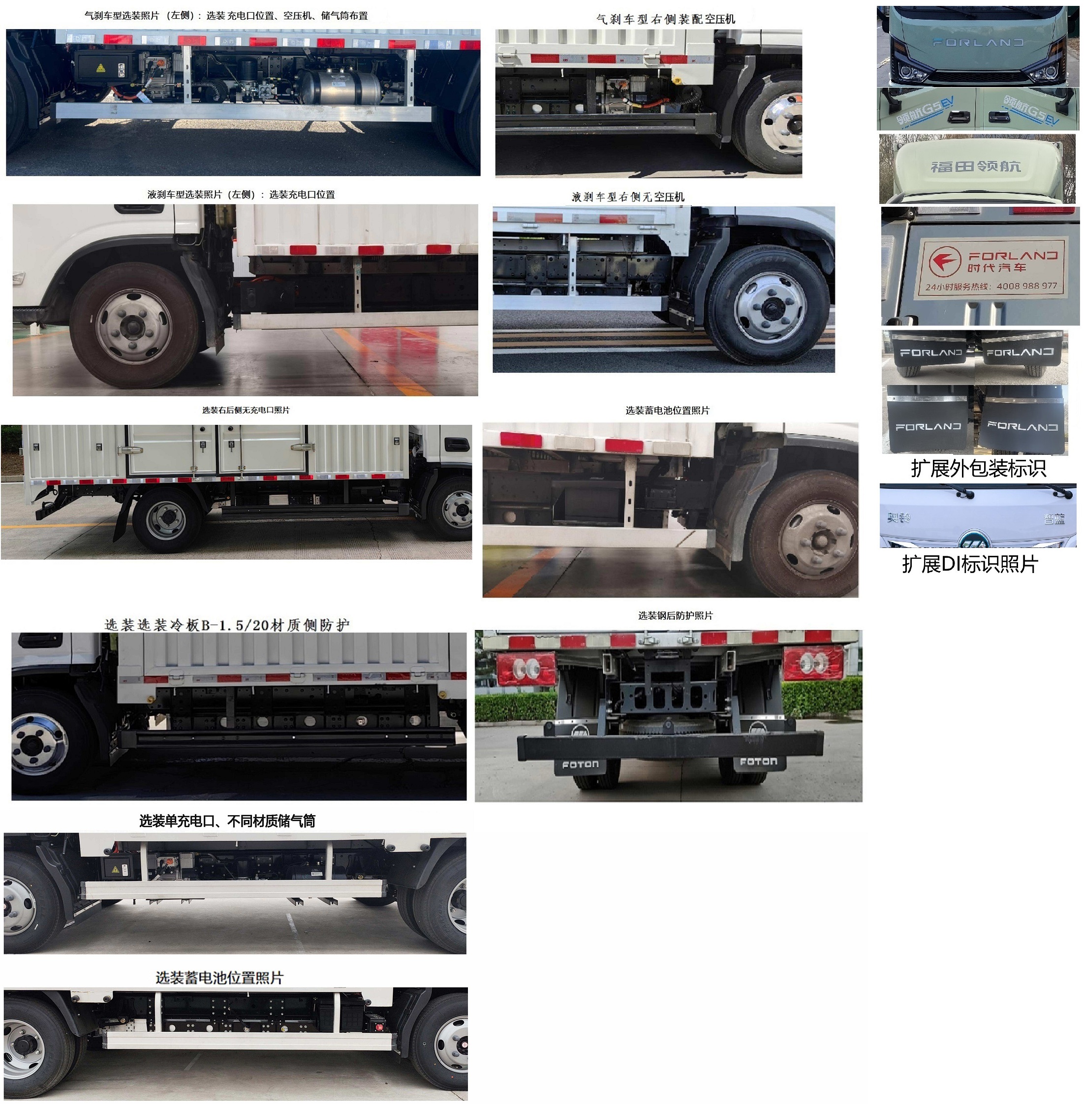 福田牌BJ5045XXYEVZ純電動廂式運輸車公告圖片