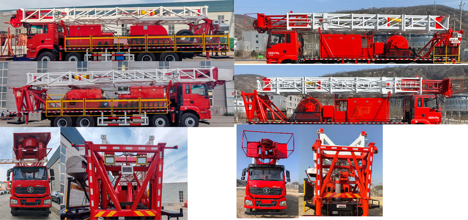 專(zhuān)致牌YZZ5372TXJSX6修井機(jī)公告圖片